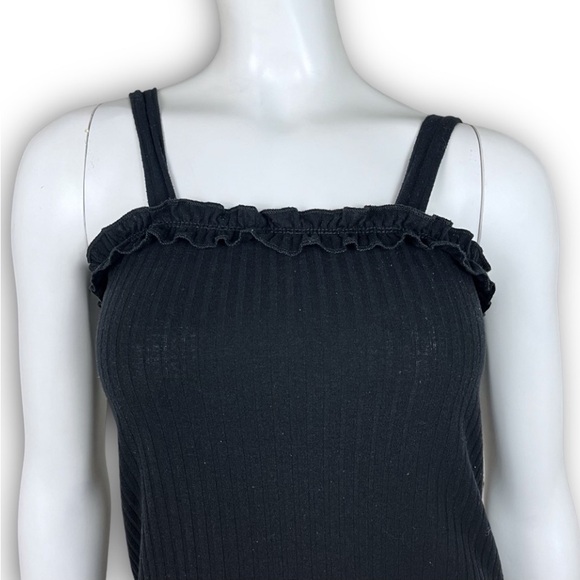 ❤️ TILLY'S CHLOE & KATIE Girls Knit Ruffle Dress Black Goth Minimalistic Y2k - Picture 4 of 12